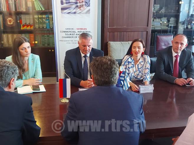 Радован Вишковић у Привредној комори у Солуну Радован Вишковић у Привредној комори у Солуну - Фото: РТРС