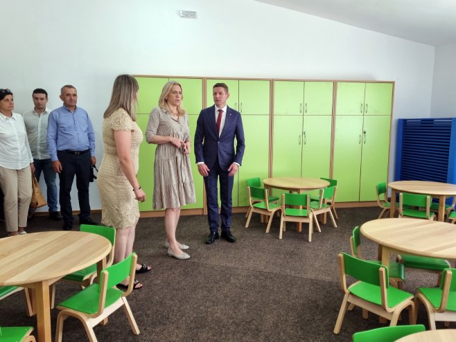 Цвијановић у Гацку Цвијановић у Гацку - Фото: РТРС