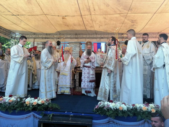 Патријарх Порфирије у Грачаници Патријарх Порфирије у Грачаници - Фото: СРНА