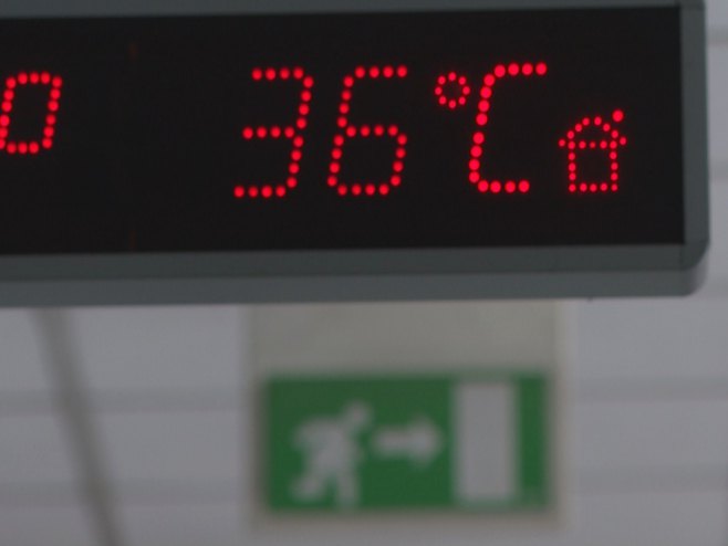 Temperatura izmjerena u Banjaluci (Foto: RTRS)