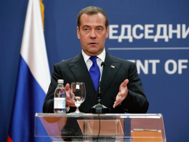 Дмитри Медведев (Фото: EPA-EFE/ANDREJ CUKIC) Дмитри Медведев (Фото: EPA-EFE/ANDREJ CUKIC) -
