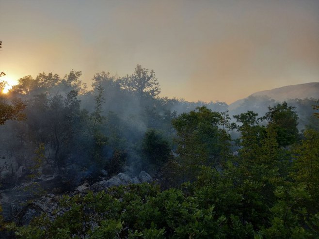 Пожар - село Дужи (фото: VatrogasciTrebinje) - Фото: Facebook