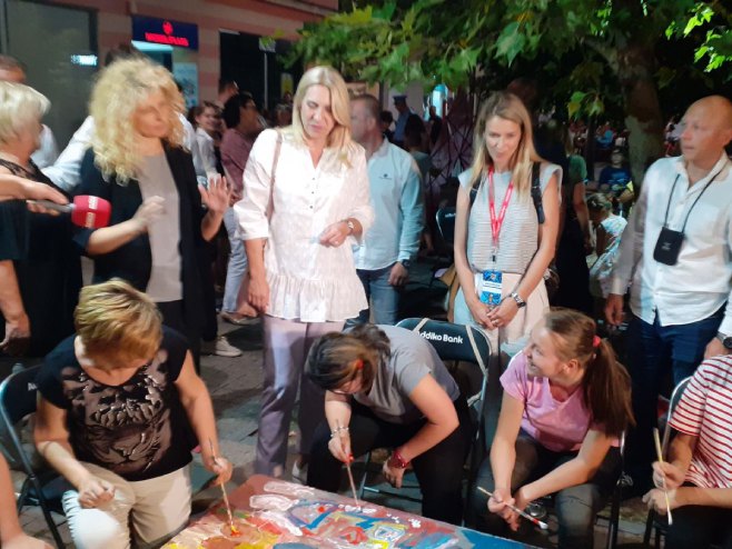 Cvijanović na ŠA festu u Prijedoru (Foto: RTRS) Cvijanović na ŠA festu u Prijedoru (Foto: RTRS)