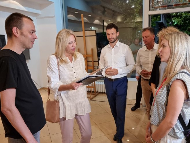 Cvijanović u Prijedoru (Foto: RTRS) Cvijanović u Prijedoru (Foto: RTRS)