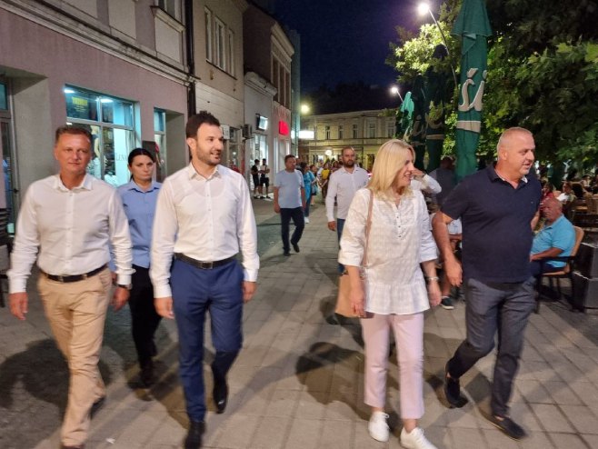 Cvijanović u Prijedoru (Foto: RTRS) Cvijanović u Prijedoru (Foto: RTRS)