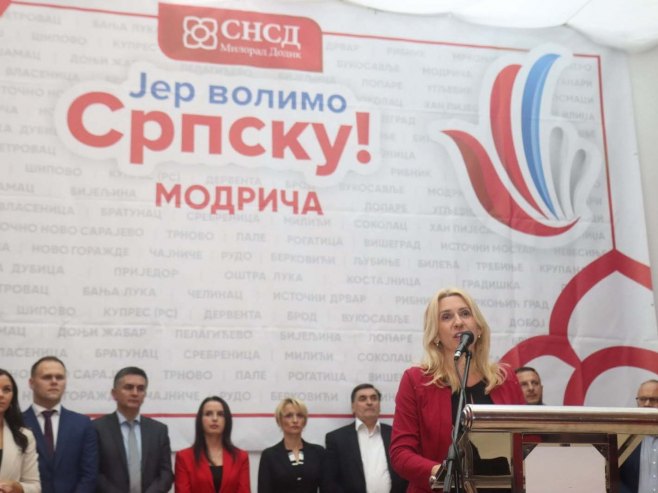 Цвијановић у Модричи Цвијановић у Модричи - Фото: СРНА