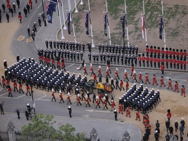 Сахрана краљице Елизабете (фото: EPA-EFE / Wo1 Rupert Frere / BRITISH MINISTRY OF DEFENCE) - 