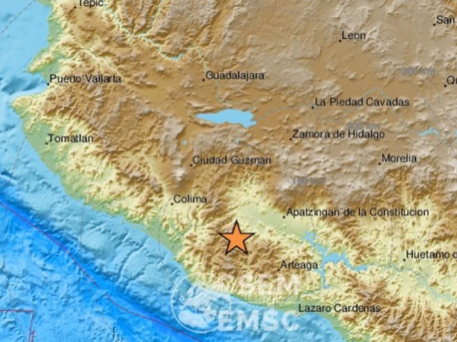 Земљотрeс у Мексику (Фото: EMSC) - 