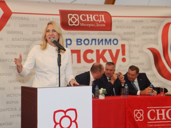 Жељка Цвијановић Жељка Цвијановић - Фото: СРНА