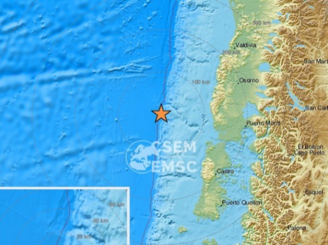Земљотрес у Чилеу (Фото: EMSC) - 