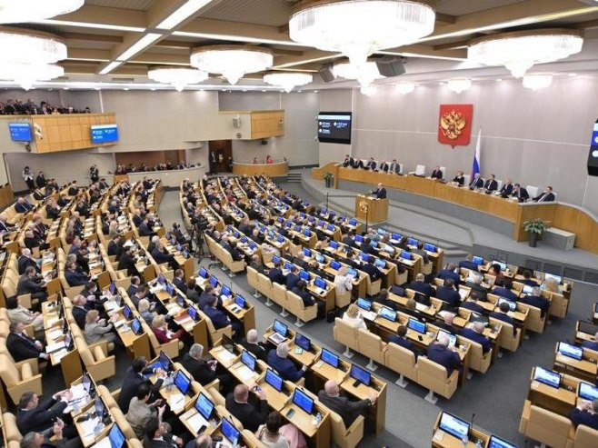 Руска Дума (Фото: EPA-EFE/ALEXANDER ASTAFYEV / SPUTNIK / GOVERNMENT PRESS SERVICE POOL MANDATORY CREDIT) Руска Дума (Фото: EPA-EFE/ALEXANDER ASTAFYEV / SPUTNIK / GOVERNMENT PRESS SERVICE POOL MANDATORY CREDIT) -