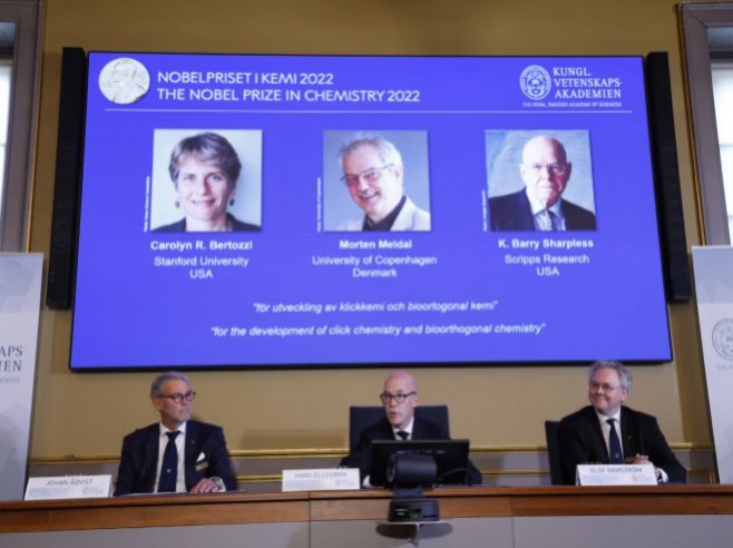 Добитници Нобелове награде за хемију 2022. (Фото:  EPA-EFE/Christine Olsson) - 