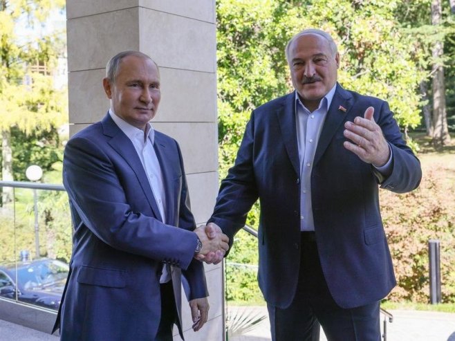 Putin i Lukašenko (EPA-EFE/GAVRIIL GRIGOROV / SPUTNIK / KREMLIN) - 