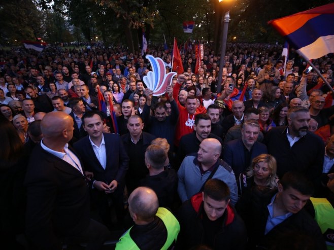 Митинг у Бањалуци - Фото: РТРС