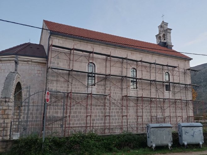 Обнова Храма Светог архангела Михаила у селу Отишић, Врлика Обнова Храма Светог архангела Михаила у селу Отишић, Врлика - Фото: СРНА