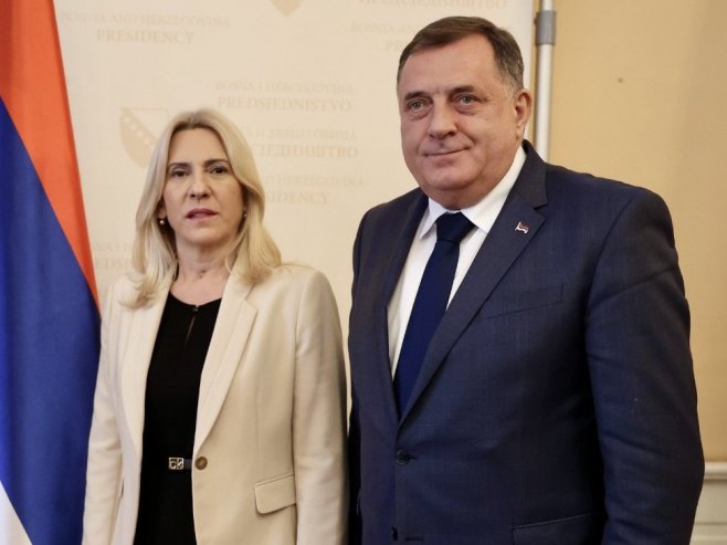 Жељка Цвијановић и Милорад Додик Жељка Цвијановић и Милорад Додик - Фото: РТРС