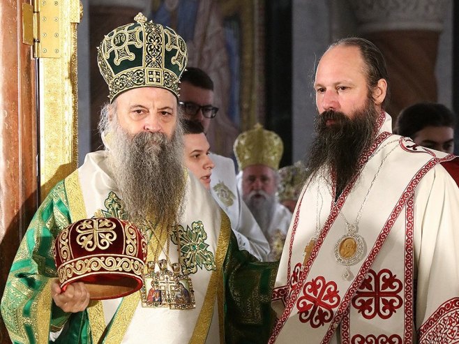 Патријарх Порфирије и епископ Иларион (Фото: СПЦ) - 