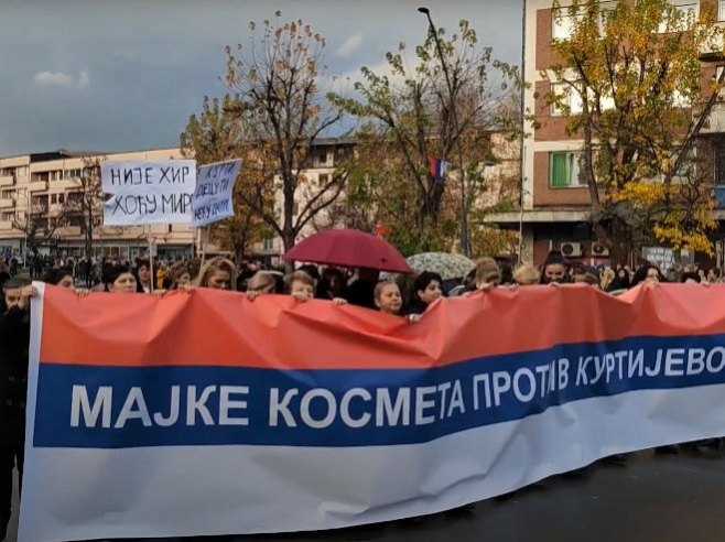 Протест Срба на КиМ (Фото: Screenshot/Kosovo Online/Youtube) - 