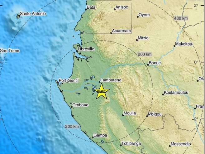 Снажан земљотрес погодио Африку (Фото: emsc-csem.org) - 