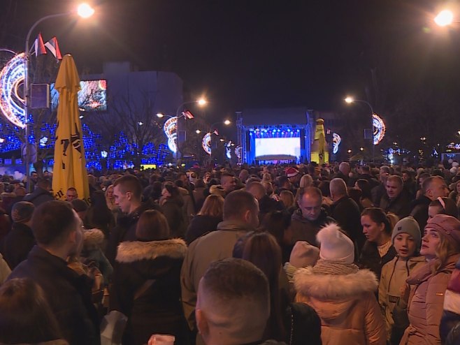 Doček Nove godine u Banjaluci (Foto: RTRS)