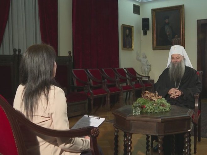 Патријарх Порфирије - Интервју - Фото: РТРС