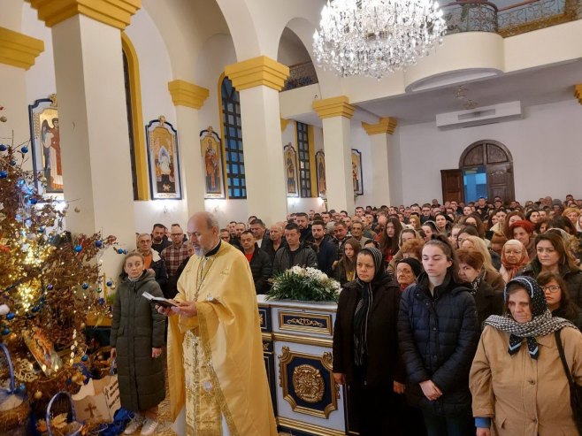 Божићна литургија у Приједору, фото Срна