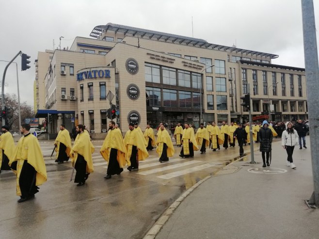 Bogojavljenska litija u Banjaluci (Foto: RTRS)