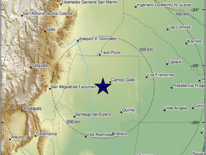 Земљотрес у Аргентини (Фото: emsc-csem.org) - 
