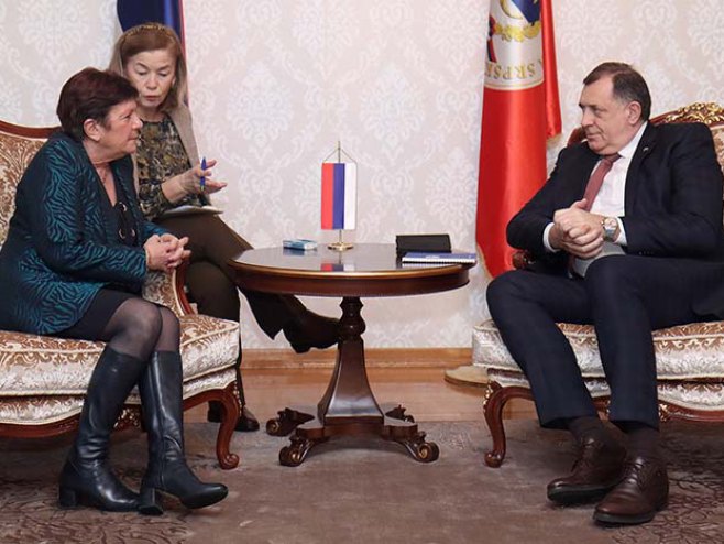Милорад Додик и Кристин Тудик Милорад Додик и Кристин Тудик - Фото: РТРС