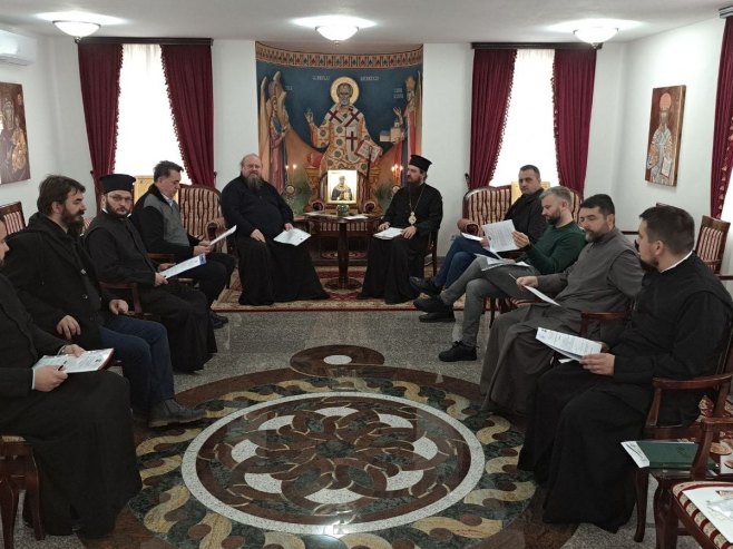 Сједница Одбора за прославу 580 година манастира Рмња Сједница Одбора за прославу 580 година манастира Рмња - Фото: РТРС