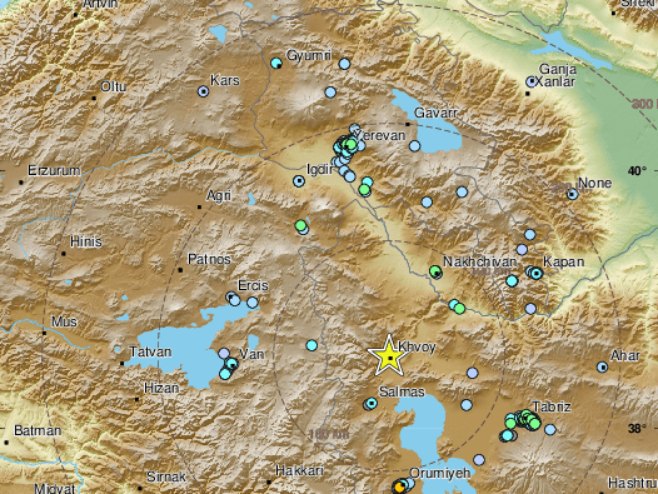 Земљотрес на граници Турске и Ирана