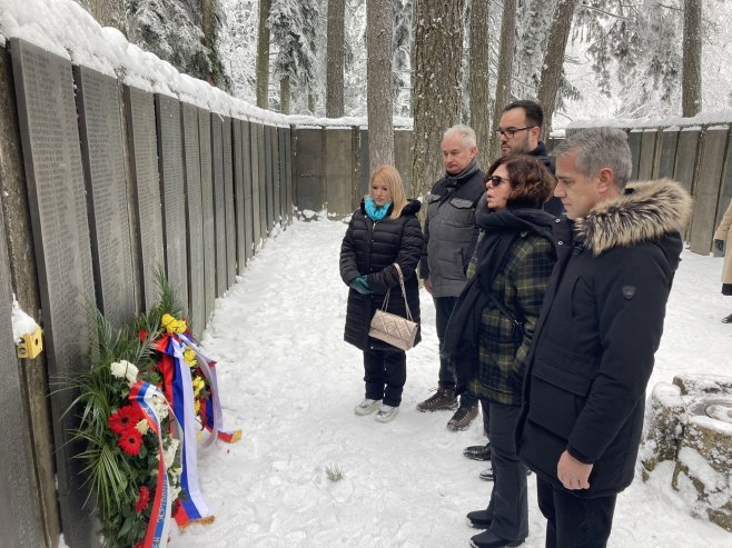 Delegacija položila vijenac (Foto: RTRS)