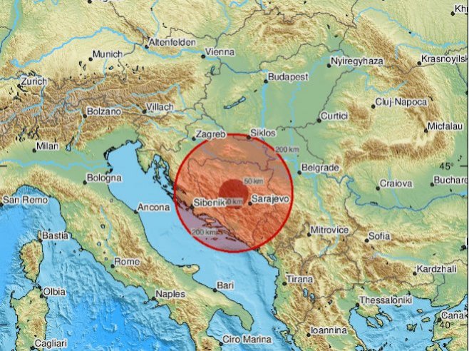 Земљотрес у БиХ (Фото: EMSC) Земљотрес у БиХ (Фото: EMSC) -