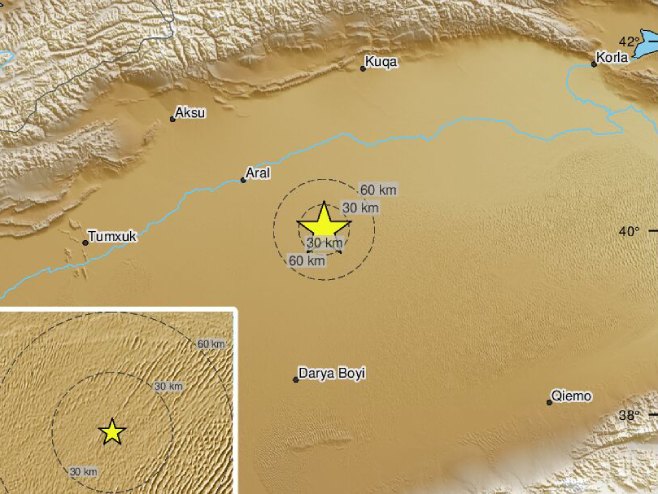 Земљотрес у Кини (Фото: EMSC) - 