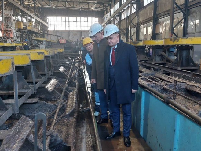 Ђокић у обиласку рудника олова и цинка "Сасе" Сребреница Ђокић у обиласку рудника олова и цинка "Сасе" Сребреница - Фото: РТРС