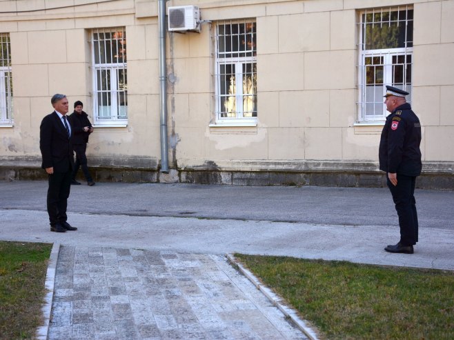 Siniša Karan i Siniša Kostrešević u posjeti PU (Foto: Ustupljena fotografija) 