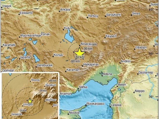 Земљотрес у Турској (Фото: twitter.com/LastQuake) Земљотрес у Турској (Фото: twitter.com/LastQuake) -