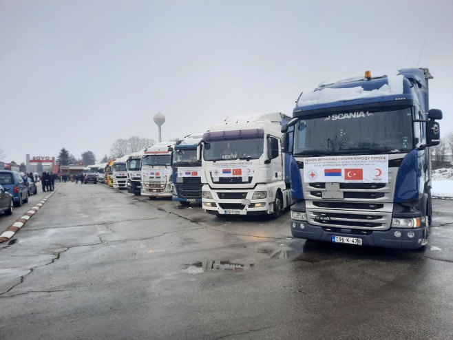 Република Српска шаље 20 камиона помоћи турском народу - Фото: РТРС