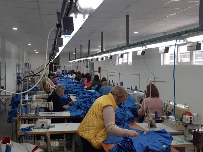 Tekstilni pogon Bilkon počeo sa radom (Foto: RTRS)