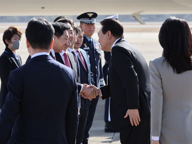 Предсједник Јужне Кореје у Токију (Фото: EPA-EFE/YONHAP) - 