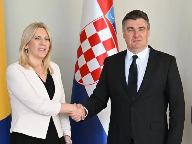 Цвијановић и Милановић (Фото: Кабинет хрватског предсједника, Марко Бељан и Дарио Андришек) - 