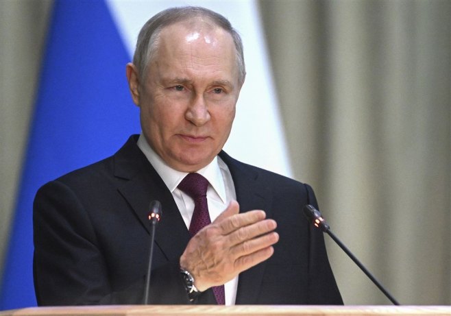 Владимир Путин  (Фото:EPA-EFE/PAVEL BEDNYAKOV/SPUTNIK/KREMLIN POOL MANDATORY CREDIT) - 