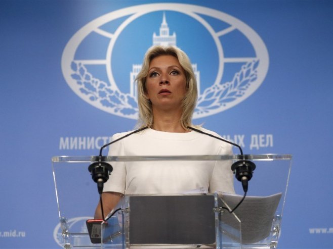 Марија Захарова (Фото: EPA-EFE/MAXIM SHIPENKOV) Марија Захарова (Фото: EPA-EFE/MAXIM SHIPENKOV) -