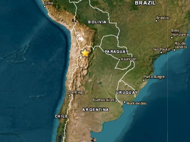 Земљотрес у Аргентини (Фото: EMSC) - 