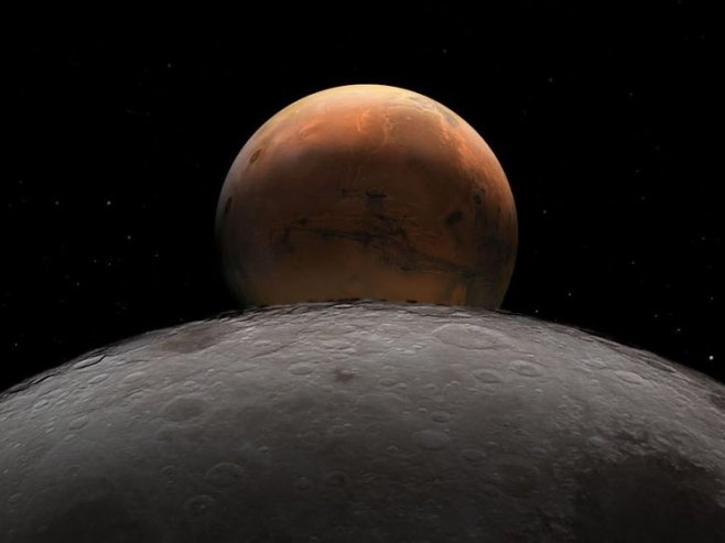 Поглед са Мјесеца ка Марсу (Фото: НАСА) - 