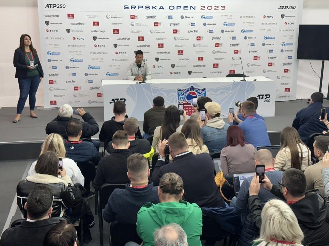 Đoković, konferencija za novinare (Foto: RTRS) Đoković, konferencija za novinare (Foto: RTRS)
