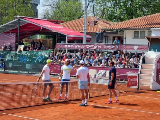 Đoković na trećem treningu (Foto: RTRS)