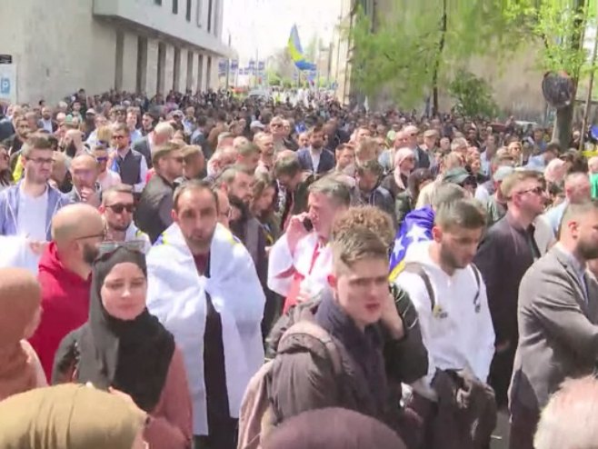 Протести у Федерацији БиХ - Фото: РТРС