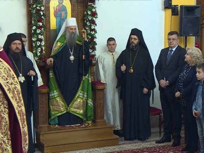 Патријарх Порфирије у Мркоњић Граду - Фото: РТРС