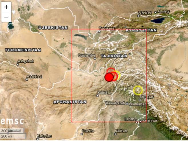 Земљотрес у Авганистану (Фото: ЕМСЦ) - 